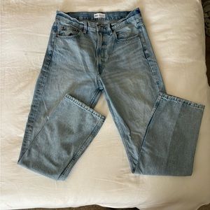 Zara TRF Straight High Rise Jeans